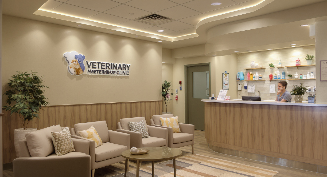 Modern veterinary clinic waiting room in Phoenix AZ — HeiBob