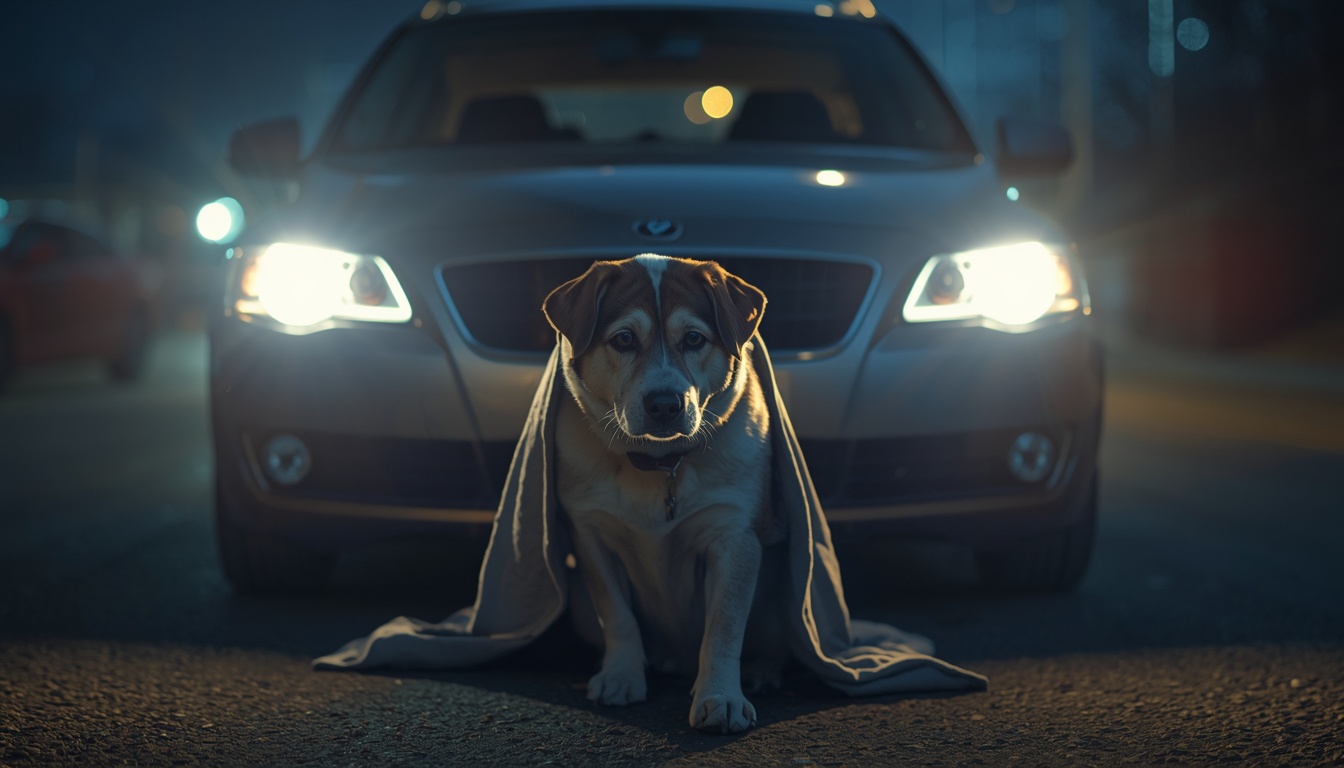 Pet owner rushing to 24-hour emergency animal hospital at night — HeiBob