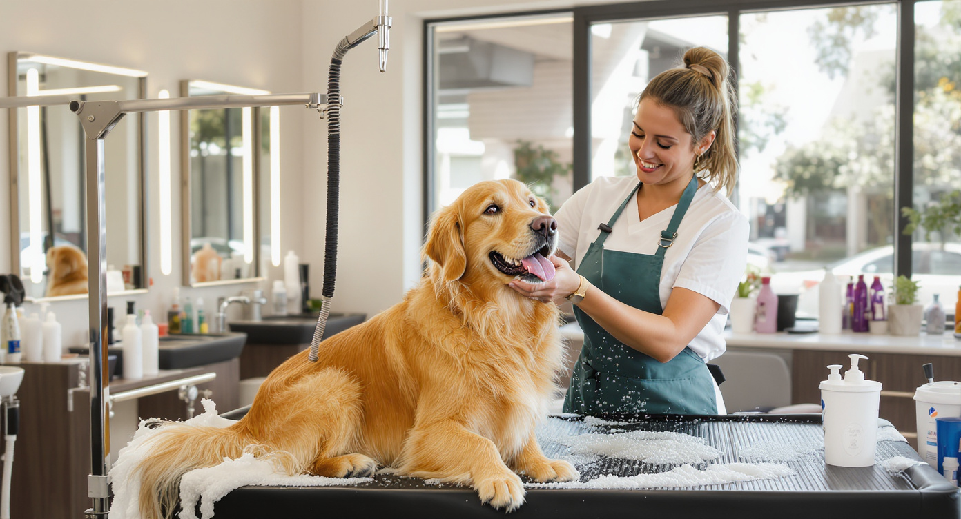 Mobile dog grooming service in Houston TX — HeiBob