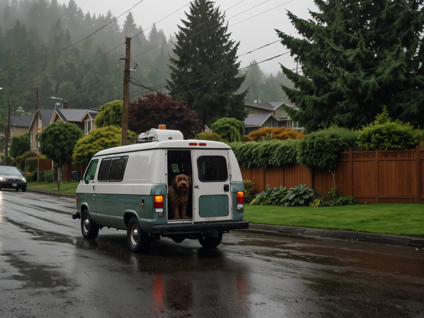 Mobile dog grooming van service in Portland, Oregon — HeiBob