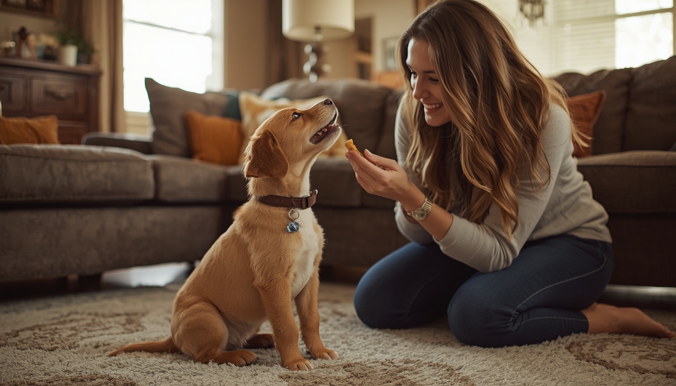 Puppy in-home training session Austin TX — HeiBob