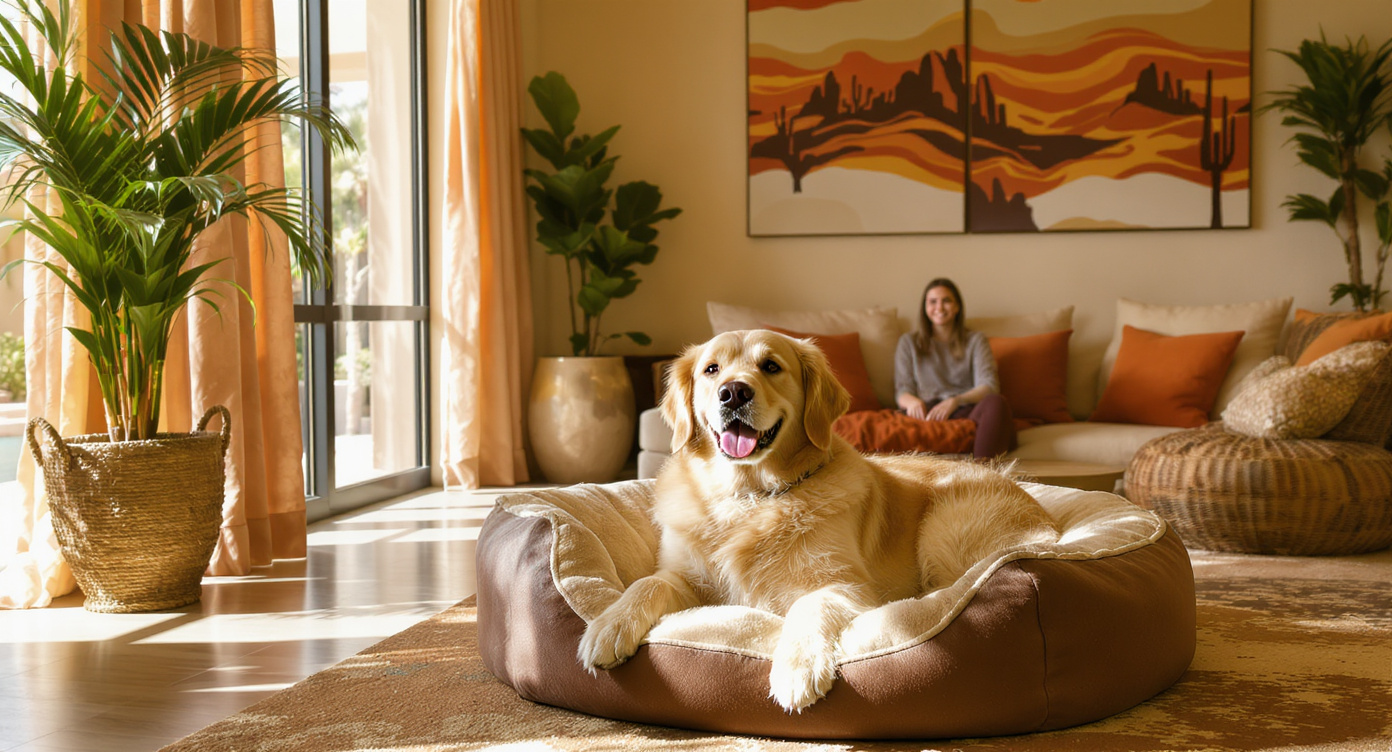 Luxury cage-free dog boarding suite in Scottsdale AZ