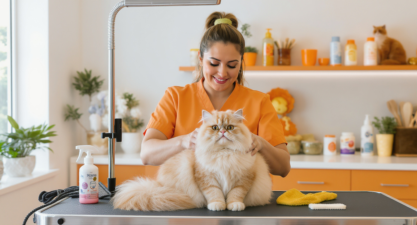 Mobile cat grooming service in Miami FL — HeiBob