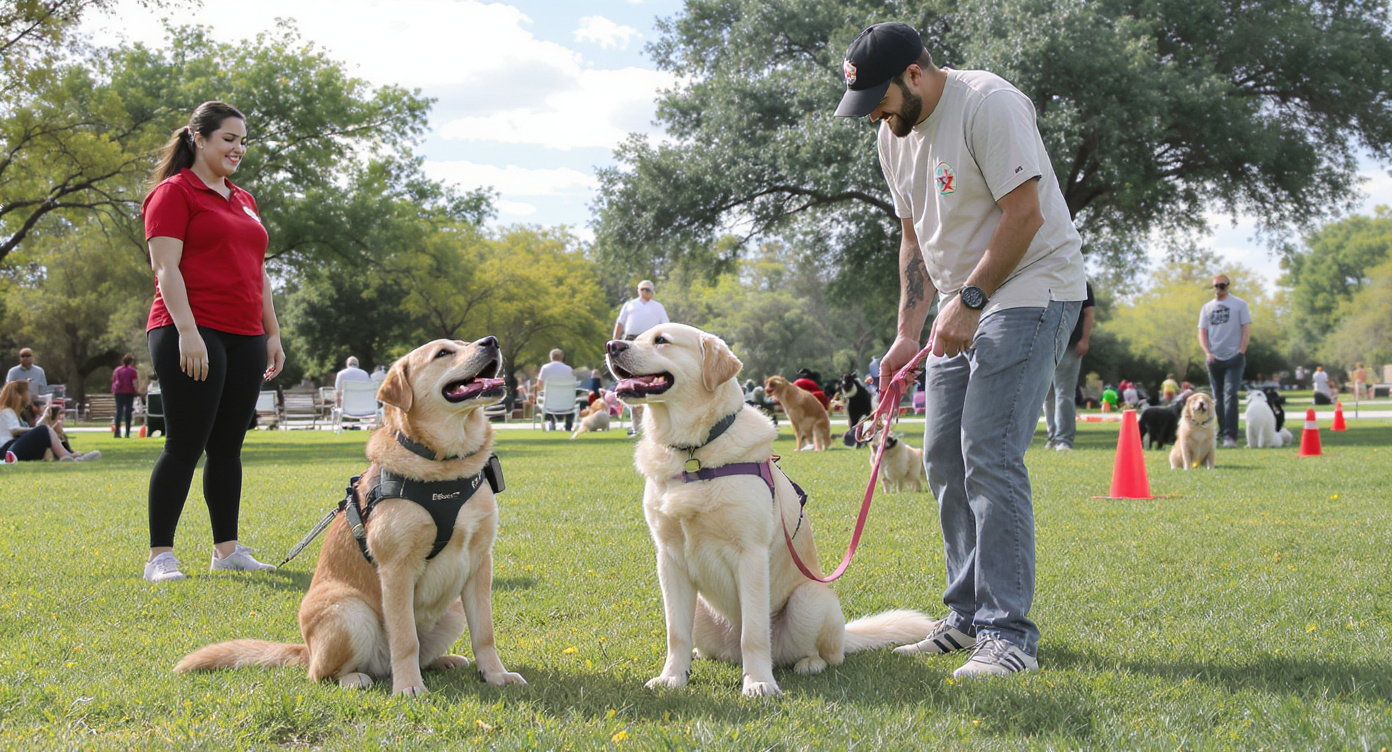 Dog obedience training class in Austin TX — HeiBob
