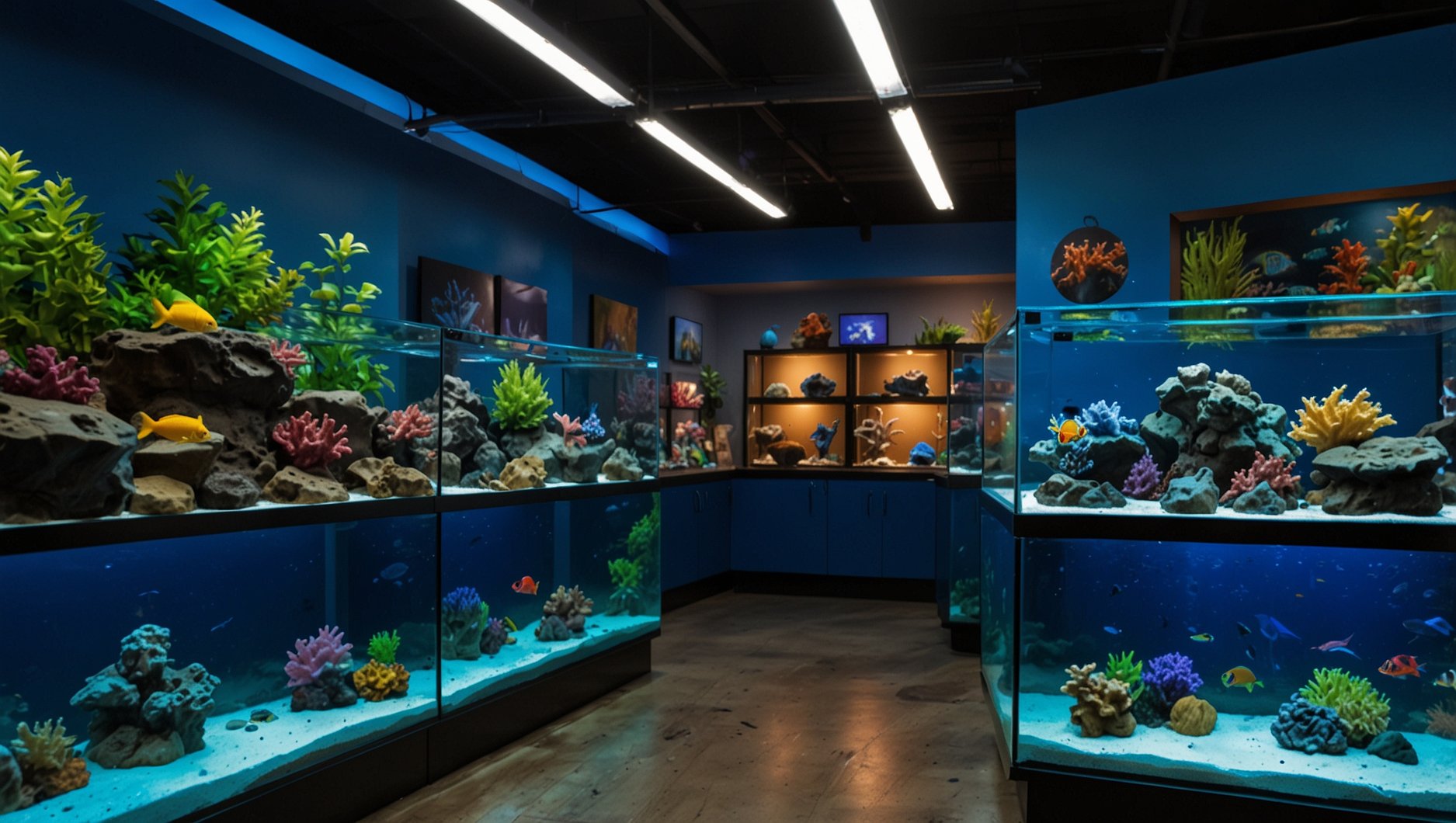 Stunning aquarium fish tank display at Pet City Houston TX — HeiBob