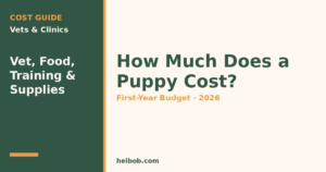 How Much Does a Puppy Cost? First-Year Puppy Costs (2026): Vet Bills, Food, Training & Supplies